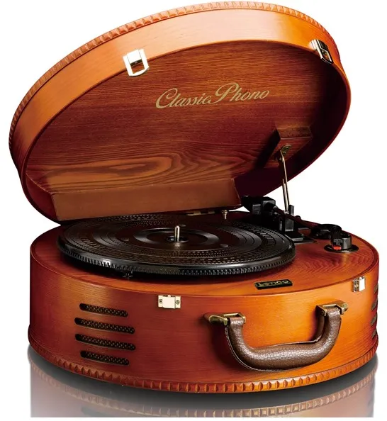CLASSIC PHONO TT-34 - Träskivspelare med USB-anslutning - Brun skivspelare